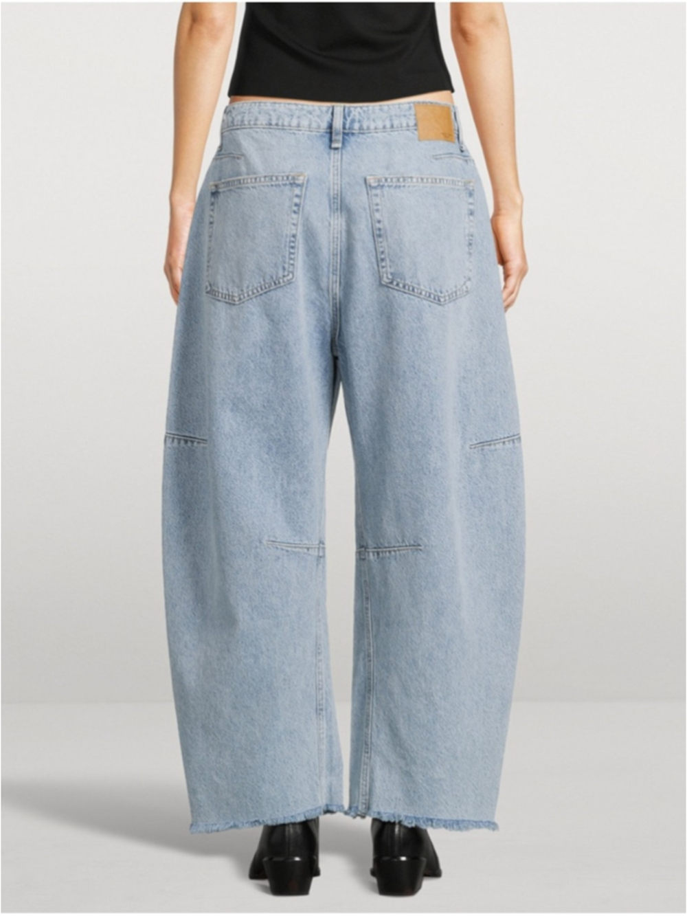 Rag and Bone Charlie Panelled Frayed Jeans Size 27 - Picture 3 of 15